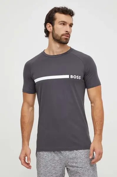 Bavlněné tričko BOSS T-Shirt RN Slim Fit