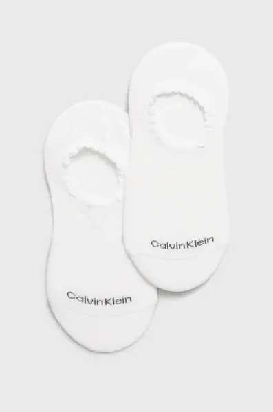 Ponožky Calvin Klein dámské, bílá barva, 701218787