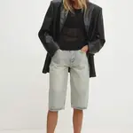 Džínové šortky Answear.LAB dámské, hladké, high waist