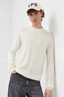 Vlněný svetr G-Star pánský, zelená barva, lehký