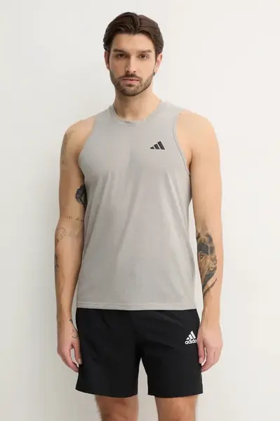 Tréninkové tričko adidas Performance Train Essentials šedá barva, IC6950