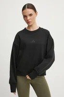 Mikina adidas ALL SZN dámská, černá barva, hladká, IX3812