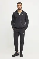 Tepláková souprava EA7 Emporio Armani černá barva, AF12453.7M000077