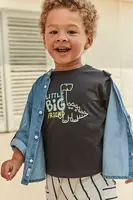 Dětské bavlněné tričko Mayoral černá barva, s potiskem, 1062