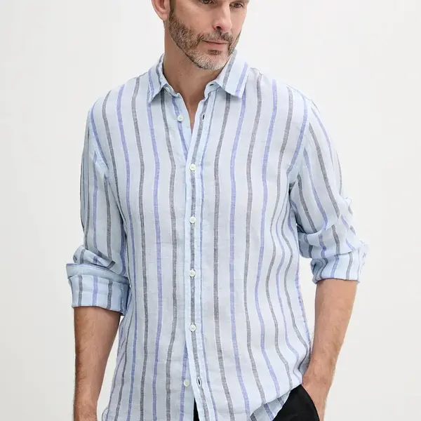 Lněná košile United Colors of Benetton