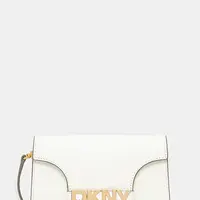 Kožená kabelka Dkny béžová barva, R435OG58