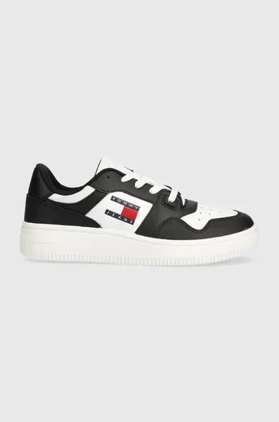 Kožené sneakers boty Tommy Jeans TJW RETRO BASKET ESS
