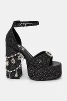 Sandály Koi Footwear x Rocky Horror Show Frank N Furter Charm Heels černá barva, Frank N Furter