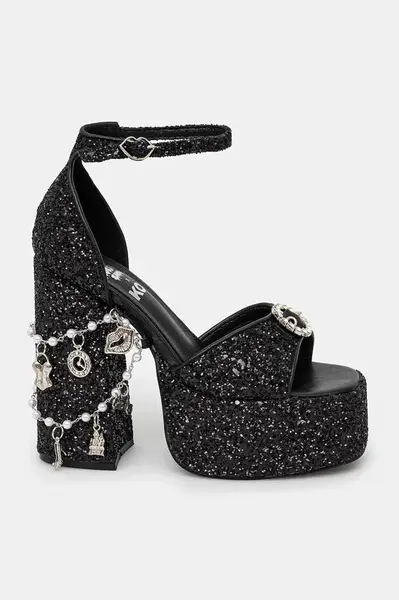 Sandály Koi Footwear x Rocky Horror Show Frank N Furter Charm Heels černá barva, Frank N Furter