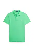 Dětská bavlněná polokošile Polo Ralph Lauren zelená barva, 323708857191