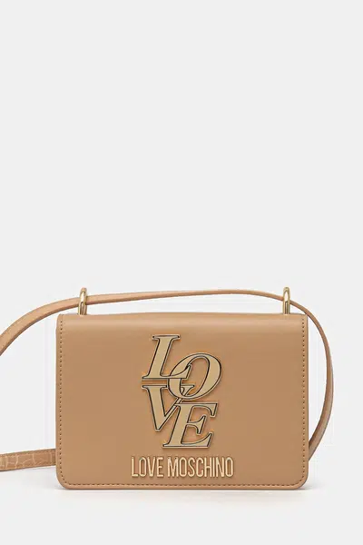 Kabelka Love Moschino béžová barva, JC4158PP1