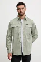 Košile Columbia Landroamer Twill pánská, zelená barva, regular, s klasickým límcem, 2120581