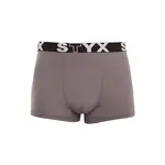 Styx Pánské boxerky sportovní guma tmavě šedé (G1063) XXL