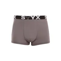 Styx Pánské boxerky sportovní guma tmavě šedé (G1063) XXL