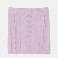 Sukně s příměsí vlny pro děti United Colors of Benetton fialová barva, mini, 1WUAC000E