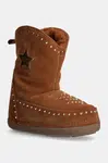 Semišové sněhule Inuikii Cowboy Studs hnědá barva, 75101-066