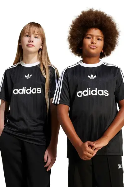 Dětské tričko adidas Originals černá barva, JC7309