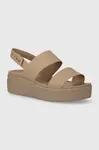 Pantofle Crocs Brooklyn Low Wedge
