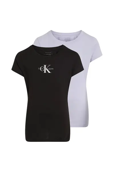 Dětské bavlněné tričko Calvin Klein Jeans 2-pack