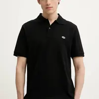 Bavlněné polo tričko Diesel T-REJUST-DOVAL-PJ POLO SHIRT černá barva, A15057.0AIJR