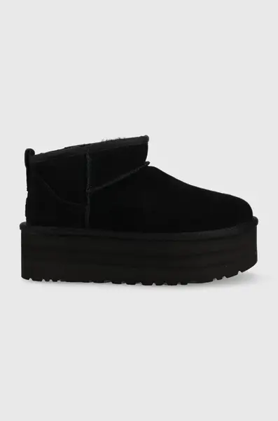 Semišové sněhule UGG W Classic Ultra Mini Platform
