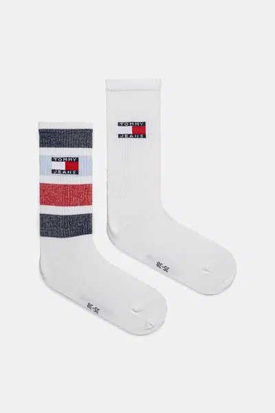 Ponožky Tommy Jeans 2-pack bílá barva, 701232726