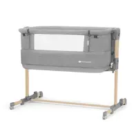 Kinderkraft Postýlka dětská polohovatelná Neste grow Light Grey Full Wood