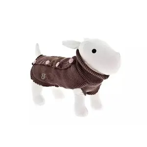 Ferribiella Svetr s kožešinkou hnědý, Velikost: 33 cm