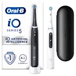 Oral-B iO Series 5 Matt Black+Quite White Duo Pack elektrický zubní kartáček 2 ks