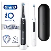 Oral-B iO Series 5 Matt Black+Quite White Duo Pack elektrický zubní kartáček 2 ks