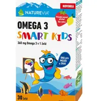 NatureVia Omega 3 Smart Kids 30 želatinových tobolek
