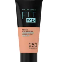 Maybelline Fit me Matte + Poreless odstín 250 Sun Beige make-up 30 ml