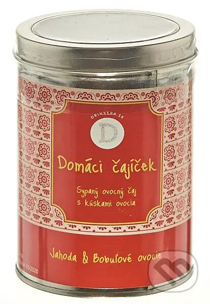 Domáci čajíček: Jahoda & Bobuľové ovocie (Sypaný ovocný čaj s kúskami ovocia)