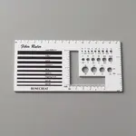 Rectangle Acrylic Knitting Needle Gauge & Yarn Wrap Guide Board