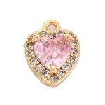 Brass Micro Pave Cubic Zirconia Charms