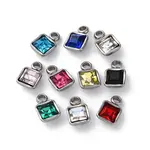 304 Stainless Steel Rhinestone Pendants
