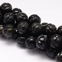 Natural Obsidian Beads Strands