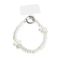 Alloy & Glass & Acrylic Beads Mobile Straps