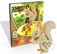 Veverka (NiXiM Dřevěné 3D puzzle) - puzzle z kategorie 3D puzzle