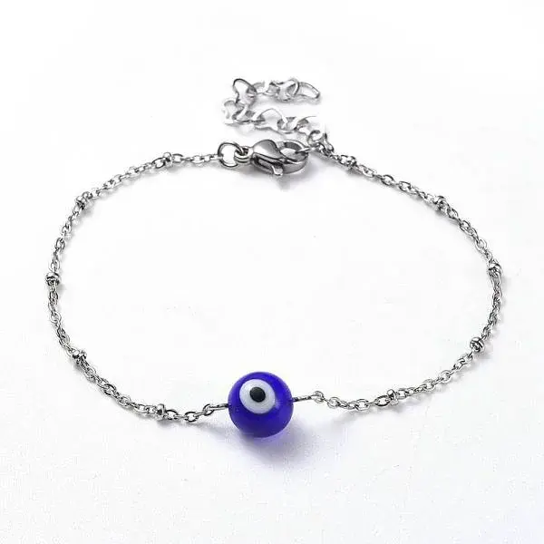 Handmade Lampwork Evil Eye Beads Beaded Bracelets