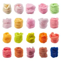20 Bags 20 Colors Needle Felting Wool
