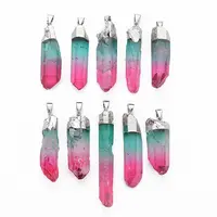 Natural Quartz Crystal Pointed Pendants