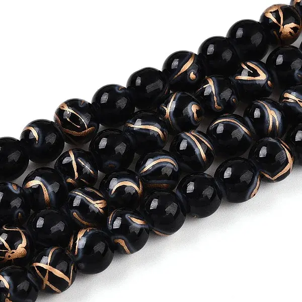 Baking Painted Glass Beads Strands