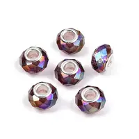 Transparent Glass European Beads