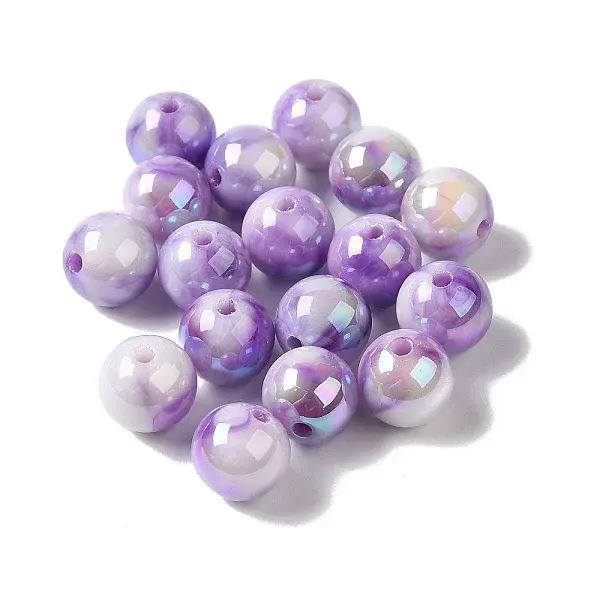 Opaque Two-tone Acrylic Beads