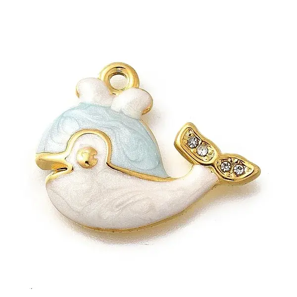 304 Stainless Steel Micro Pave Cubic Zirconia Charms