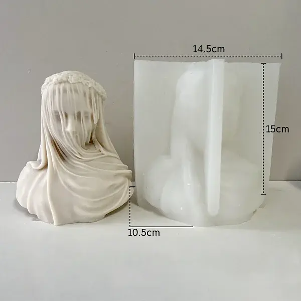 Greek Goddess Food Grade Silicone Bust Portrait Candle Molds