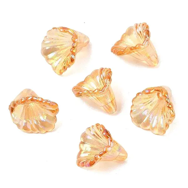 Transparent Acrylic Bead Caps