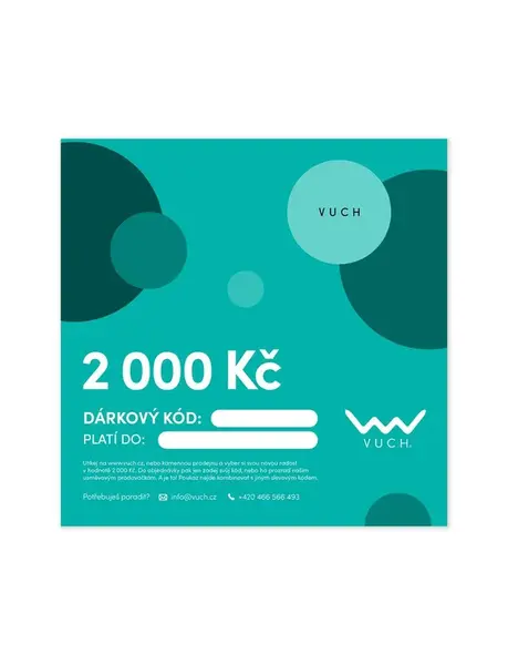 VUCH Elektronický dárkový poukaz v hodnotě 2 000 Kč