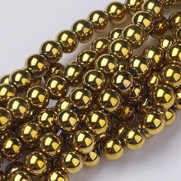 Non-magnetic Synthetic Hematite Beads Strands
